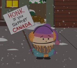 Honk if you support Canada!